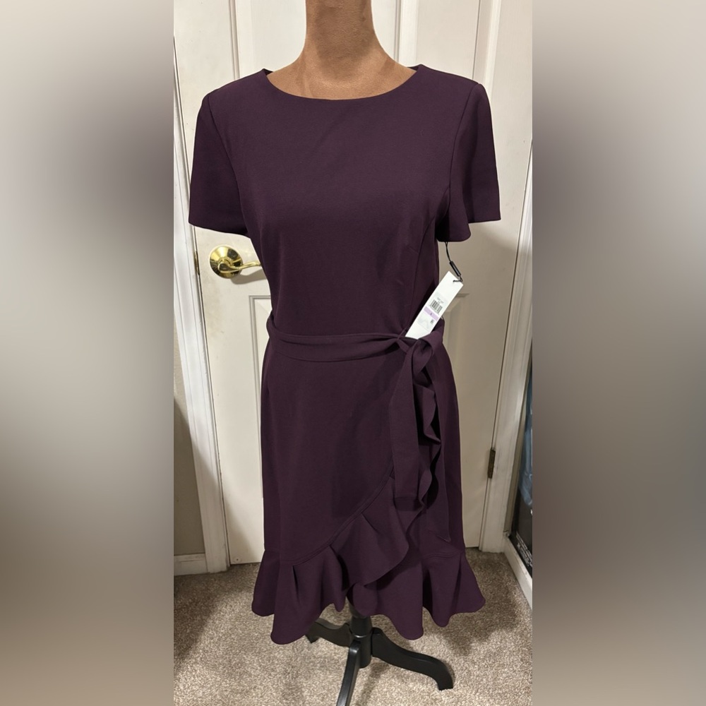 Calvin Klein maroon dress